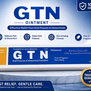 GTN Ointment – Effective Relief for Anal Fissures & Hemorrhoids Fast Pain Relief 25g